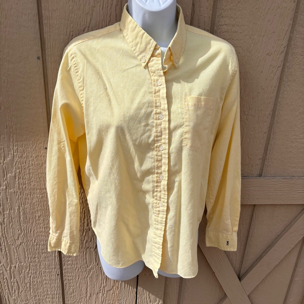 Yves Saint Laurent Light Yellow Casual Button Down Shirt
